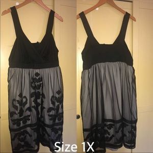 Black lace overly dress
